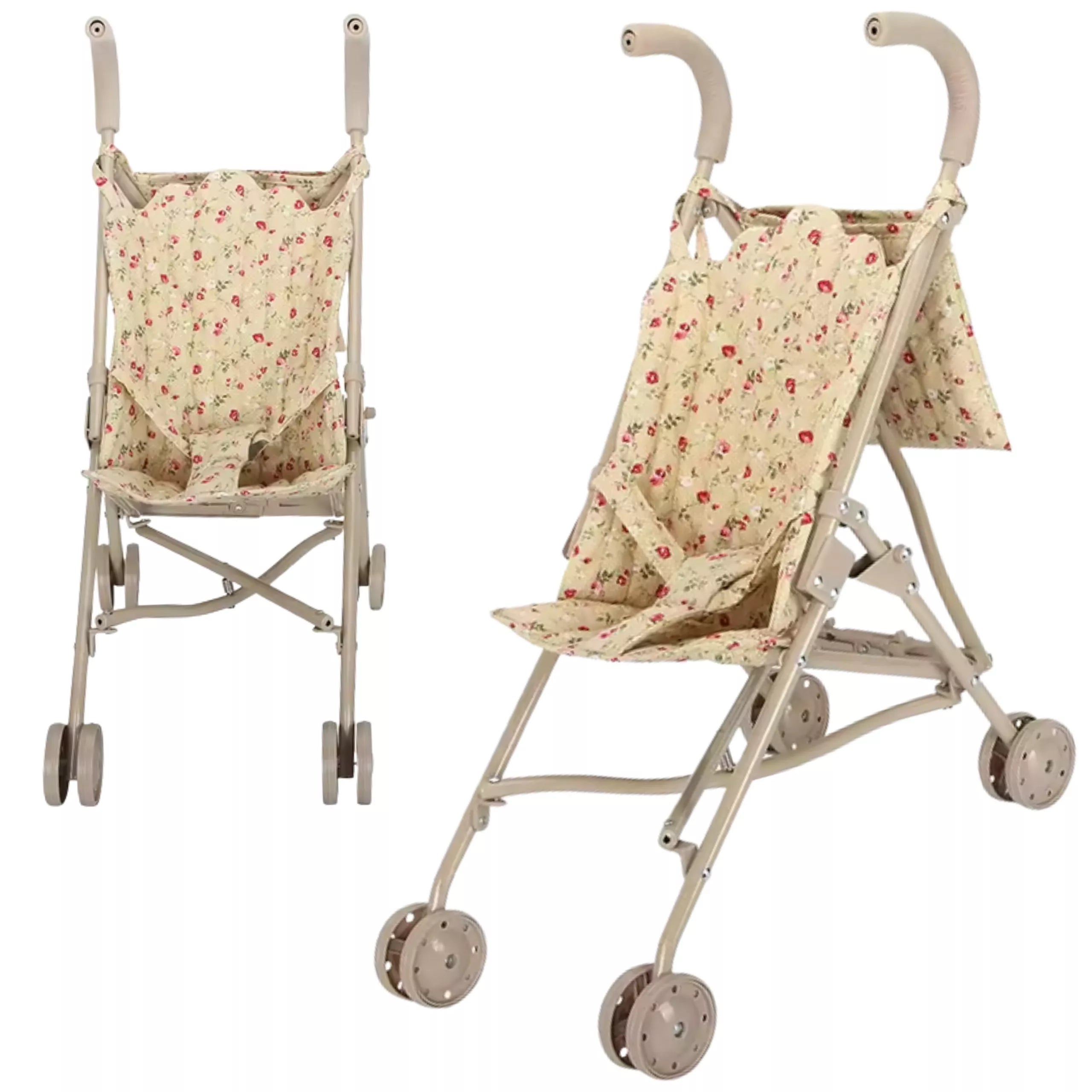 WOOPIE ROYAL lėlių vežimėlis vintažinės rožės